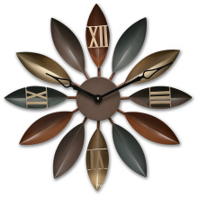 European Multicolor Decorative Metal Wall Clock for Decoration